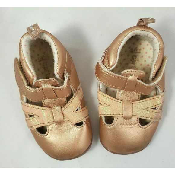 Carter's Every Step Stage 2 Stand Rose Gold Size 3 - Picture 2 of 9